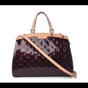 Louis Vuitton Vernis Brea GM Rouge Amarante W/ Detachable Strap